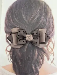 カラー変更可能♡ドット重ねのジェンヌリボン　ハンドメイド