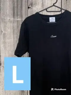 【古着】coen Tシャツ　黒　ロゴT メンズ　L ブラック　ワンポイント
