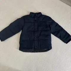 ネイビー 中綿入りダウンコート