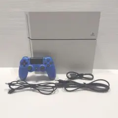 【コントローラー・ケーブル付】PS4(白・500GB・箱無し)