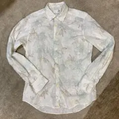 Green Label Relaxing 花柄長袖シャツ S