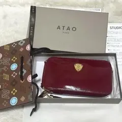 新品　ATAO 財布　ショルダーウォレットL字ファスナー　ルビー　箱　袋付きのサムネイル