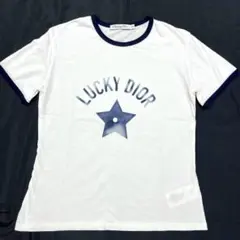 【美品】DIOR スター LUCKY DIOR 半袖 Tシャツ ホワイト Lのサムネイル