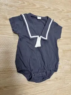 バースデイ　Cottoli セーラー襟ロンパース ネイビー　70