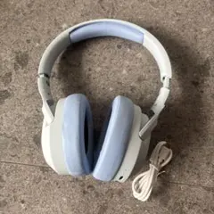 ワイヤレスヘッドホン 青