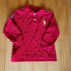 Polo by Ralph Lauren 赤 長袖ポロシャツ 24M