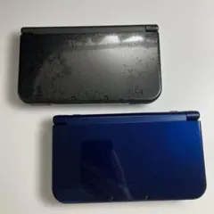 new Nintendo 3DSLL ブラック　メタリックブルー　2台セット