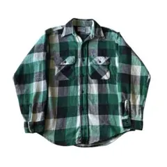 70s80s five brother USA製 コットンヘビーネルシャツ M