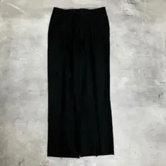 スラックス ワイド ストレート　黒 ノームコア オールブラック ストリートシック
