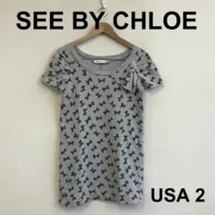 値下　A0716A06【SEE BY CHLOE】リボン総柄チュニックのサムネイル