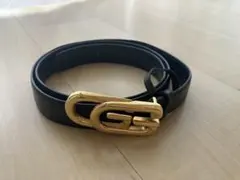 最終値下げ⭐︎GUCCI ベルト　レザー　ブラック　GGロゴ　イタリア製
