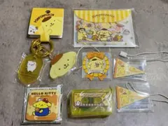 サンリオ　ポムポムプリン　シール　アクリルキーホルダー　ノベルティなど