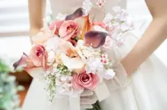 ウェディングブーケ、ブートニア