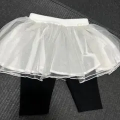 petit main スパッツ付きチュールスカート　90