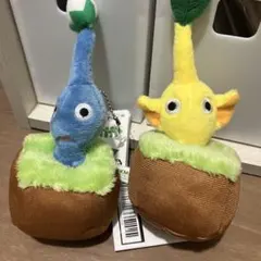 ピクミン　引っこ抜きぬいぐるみマスコット　青ピクミン　黄ピクミン　プライズ