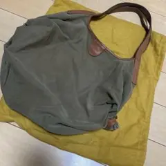 イルビゾンテ　オリーブグリーン キャンバストートバック