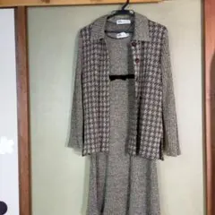 ニットワンピースアンサンブル