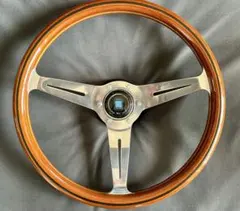 NARDI☆ナルディクラシックウッド&ブラックスポークディープコーン