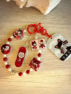 Molly★モリー★CCロゴジャラジャラキーホルダー/