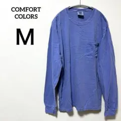 COMFORT COLORS 【Ｍ】長袖 Tシャツブルー