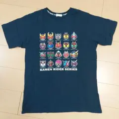 仮面ライダー BANDAI 平成 Tシャツ 大人用 2L ネイビー