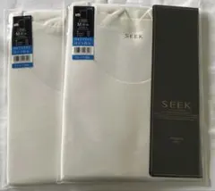 SEEK 【プレミアムラインDRYFEEL】 ボートネックTシャツ M2枚 白のサムネイル