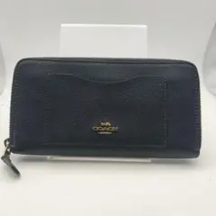 コーチ　長財布　財布　ウォレット　シグネチャー　ブラック
