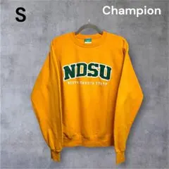 90s古着 チャンピョン NDSU 刺繍 カレッジスウェットトレーナー メンズSのサムネイル