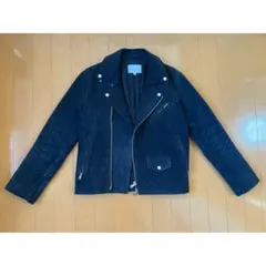 BEAUTY&YOUTH 牛革 スエード ライダースジャケット