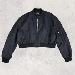 ZARA ワックスクロップド ボンバージャケット ZARA ワックスクロップド ボンバージャケット - メルカリ