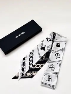 シャネル シルクツイル バンドー ツイリー CHANEL エクリュ ベージュ