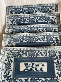 染付 長角皿 龍峰窯 陶磁器 和食器、新品、自宅保管 - メルカリ