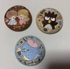 サンリオ 刺繍缶バッジ ビスケット vol.3