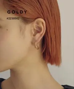 GOLDY トリプレッツ リング イヤリング マットゴールドのサムネイル