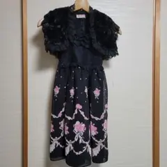 メゾピアノ ファー ボレロ ワンピース セットアップ フォーマル 120