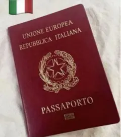 EU イタリアパスポート　イタリア共和国旅券型メモ帳 ミラノ冬五輪のサムネイル