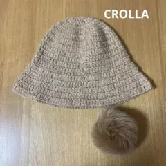 未使用＊CROLLA＊ニット帽＊毛皮ファー