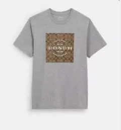 新品【COACH】 シグネチャーロゴTシャツ【Lサイズ】グレーのサムネイル