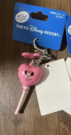 値下げ不可ミニー 手持ちバルーン キーホルダー