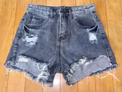 【新品】non-hedge ダメージデニムショートパンツ M