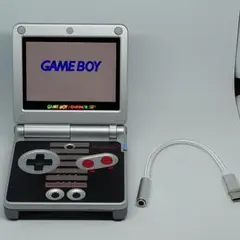 極美品☆ ゲームボーイアドバンスsp Type-C充電化 IPS液晶 NES仕様