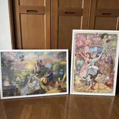 ディズニー　ジグソーパズル　完成品2つ