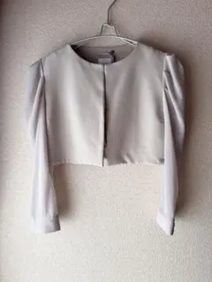 【タグ付き】Rinascimentリナシメント ショート丈ボレロジャケット Sのサムネイル