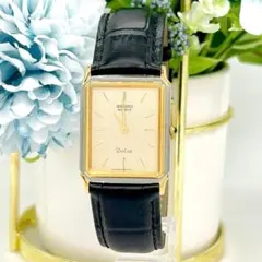 稼働】SEIKO ドルチェ 9521-5050 格子柄文字盤 1985年製 - メルカリ