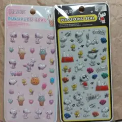 【正規品 】ピーナッツ スヌーピー プクプク シール ボンボンドロップ 3D