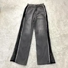 EVRIS サイズレースドッキングパンツ　デニム　ブラック　m size 完売