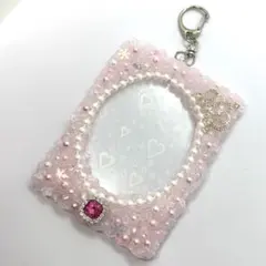 ホイップデコ 硬質トレカケース B8 キーホルダータイプ ピンク