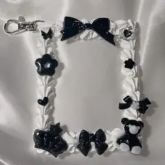 ホイップデコ 硬質カードケース ブラックホワイト 白黒