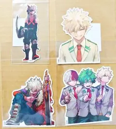 ジャンプショップ限定 ヒロアカ ダイカットステッカー 爆豪 4点セット