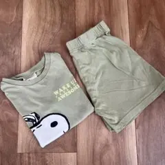 スヌーピー Tシャツとショートパンツセット　H&m エイチアンドエム　92 2T